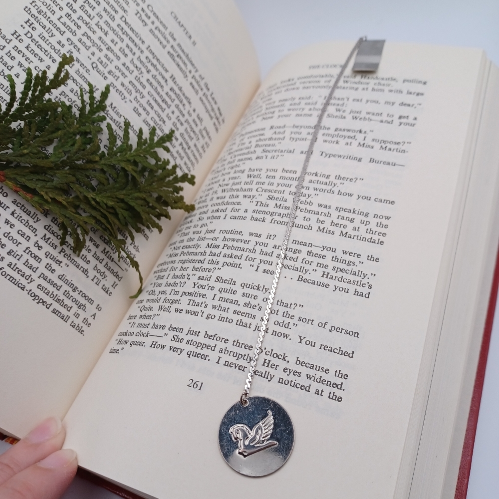 ✨️ 5 for $15 - Pegasus Bookmark - Clip Style